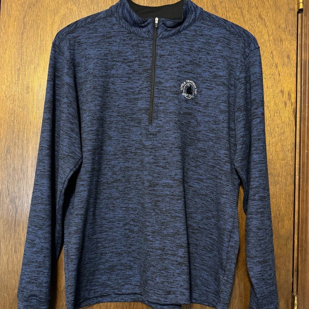Blue Quarter-Zip Pullover - Picture 1 of 5